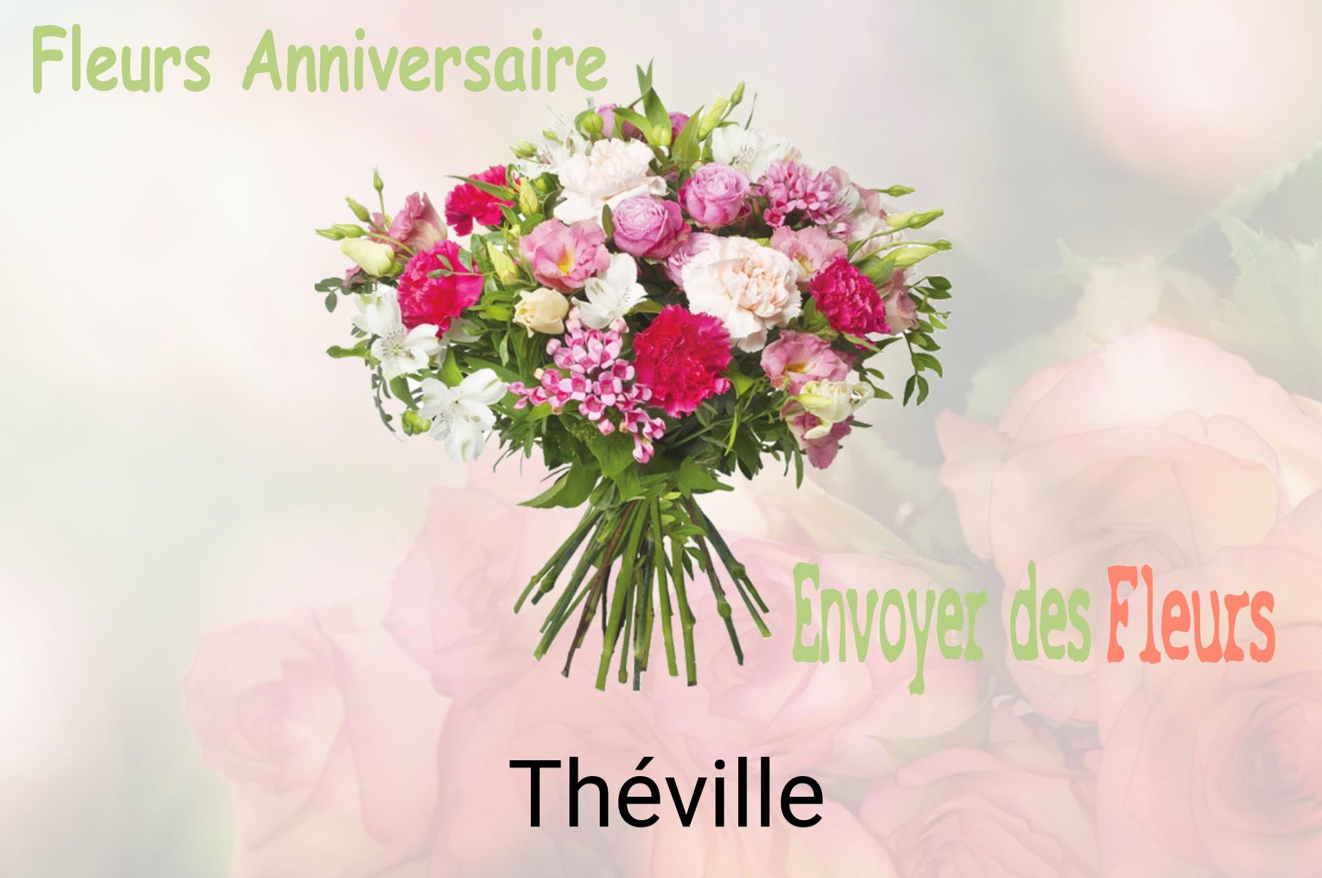 Bouquet de fleurs d’anniversaire livré à Théville