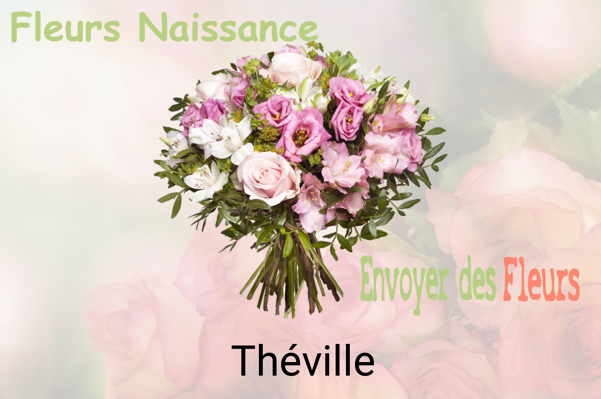 Bouquet de fleurs de naissance livré à Théville